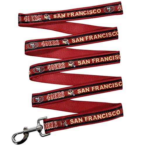 NFL PET San Francisco 49ers Hundeleine, große Fußballmannschaftsleine für Hunde und Katzen, glänzend und bunt, lizenziert von der NFL NFL PET San Francisco 49ers Hundeleine, große Fußballmannschaftsleine für Hunde und Katzen, glänzend und bunt, lizenziert von der NFL von Pets First
