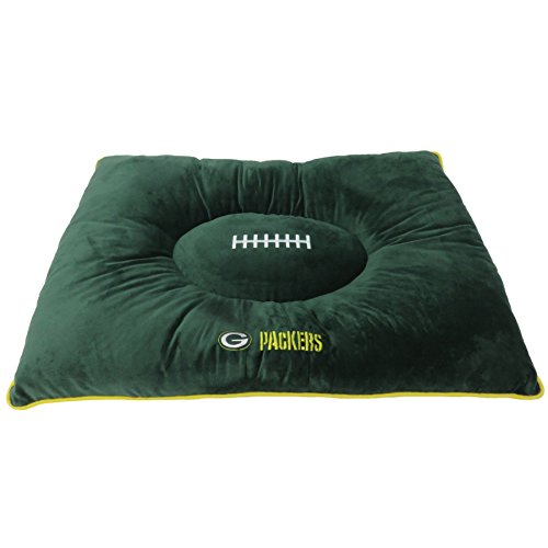 NFL Pet Bed Green Bay Packers Hundebett, weich und gemütlich, Plüschkissen – Fußball-Hundebett, kuschelig, warme Sportmatratze für Katzen und Hunde NFL Pet Bed Green Bay Packers Hundebett, weich und gemütlich, Plüschkissen – Fußball-Hundebett, kuschelig, warme Sportmatratze für Katzen und Hunde von Pets First