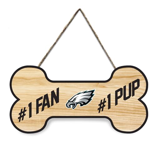 NFL Philadelphia Eagles #1 Fan #1 Welpe wasserdichtes Holzwandschild, sportliches Zaunschild, NFL-Fußball-Fan-Hof-Dekor für Hof, Zaun, Wände, drinnen und draußen mit Ihrem Lieblings-Fußball-Team-Logo NFL Philadelphia Eagles #1 Fan #1 Welpe wasserdichtes Holzwandschild, sportliches Zaunschild, NFL-Fußball-Fan-Hof-Dekor für Hof, Zaun, Wände, drinnen und draußen mit Ihrem Lieblings-Fußball-Team-Logo von Pets First