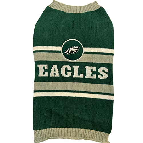 NFL Philadelphia Eagles Hundepullover, Größe M, Warmer und gemütlicher Strickpullover mit NFL-Team-Logo, Bester Welpenpullover für große und kleine Hunde NFL Philadelphia Eagles Hundepullover, Größe M, Warmer und gemütlicher Strickpullover mit NFL-Team-Logo, Bester Welpenpullover für große und kleine Hunde von Pets First