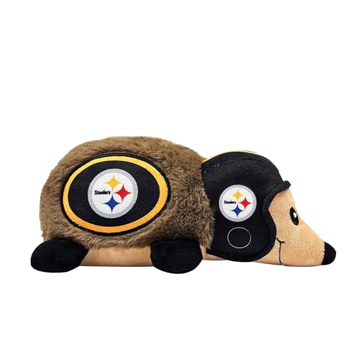NFL Pittsburgh Steelers Plüsch-Igelspielzeug für Hunde & Katzen, Cooles weiches Haustierspielzeug für Spaß und interaktives Spielen, Hundekauspielzeug mit Quietscher, Lizenziertes Hot Pet Spielzeug NFL Pittsburgh Steelers Plüsch-Igelspielzeug für Hunde & Katzen, Cooles weiches Haustierspielzeug für Spaß und interaktives Spielen, Hundekauspielzeug mit Quietscher, Lizenziertes Hot Pet Spielzeug von Pets First