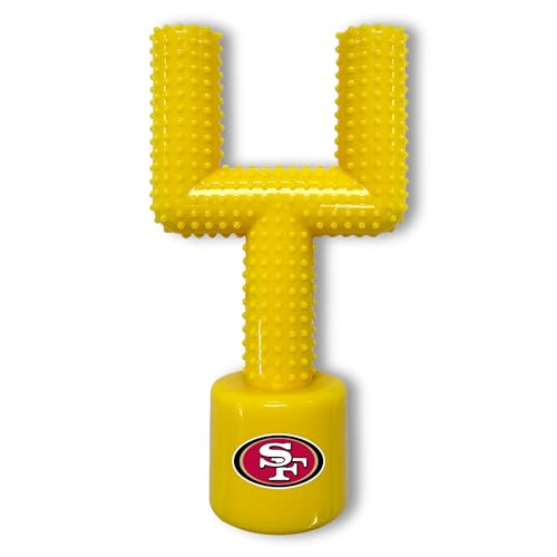 NFL San Francisco 49ers Mega-Chew Hartes Nylon Speckgeschmack Hundeknochen Fußball Torpfosten Kauspielzeug Interaktives Leckeres Fun Dog Chew Toy Unzerstörbar Stark & Langlebig Haustier Kauspielzeug NFL San Francisco 49ers Mega-Chew Hartes Nylon Speckgeschmack Hundeknochen Fußball Torpfosten Kauspielzeug Interaktives Leckeres Fun Dog Chew Toy Unzerstörbar Stark & Langlebig Haustier Kauspielzeug von Pets First