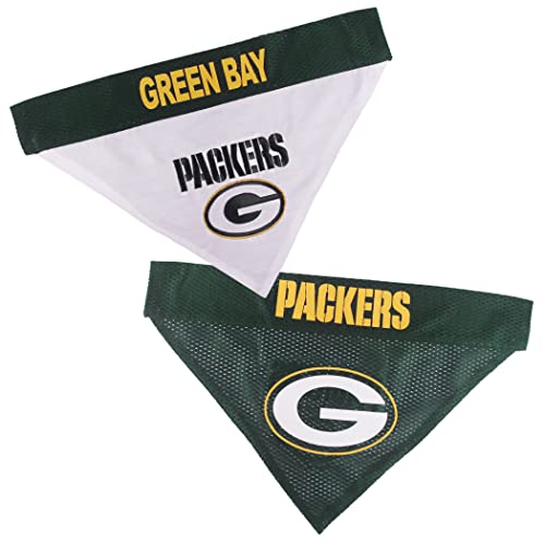 NFL wendbar Bandana für Hunde & Katzen. Mesh & Premium Stickerei Team Schal Bandana. Hund Geburtstage, Party 's, Fußball Games. Pet Bandana Dual Sided erhältlich in 32 NFL Teams und 2 Größen von Pets First