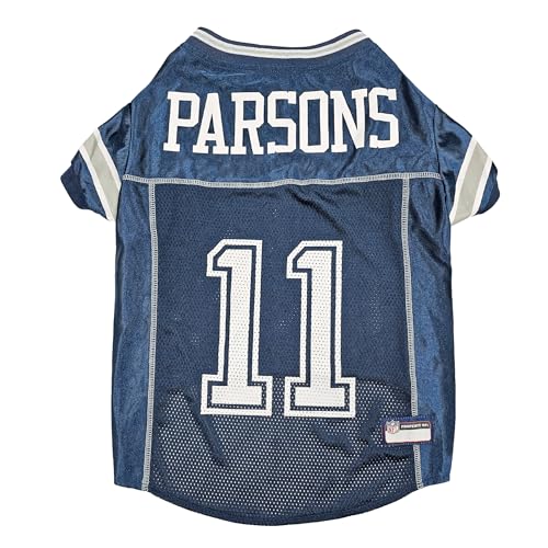 NFLPA MICAH PARSONS PET JERSEY, NFL Hunde-Shirt, Größe XS, Dallas Cowboys Mesh Jersey für Hunde NFLPA MICAH PARSONS PET JERSEY, NFL Hunde-Shirt, Größe XS, Dallas Cowboys Mesh Jersey für Hunde von Pets First