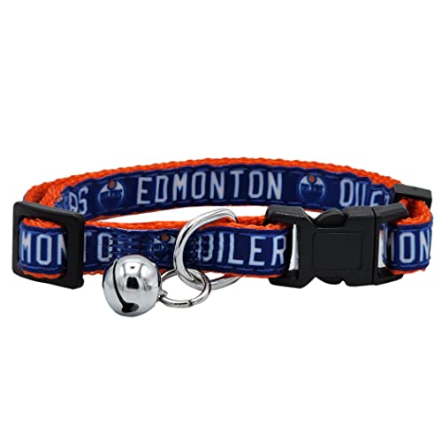 NHL CAT Halsband Edmonton Oilers Satin Katzenhalsband Hockey Team Halsband für Hunde & Katzen Ein glänzendes und farbenfrohes Katzenhalsband mit Klingelglocken-Anhänger NHL CAT Halsband Edmonton Oilers Satin Katzenhalsband Hockey Team Halsband für Hunde & Katzen Ein glänzendes und farbenfrohes Katzenhalsband mit Klingelglocken-Anhänger von Pets First