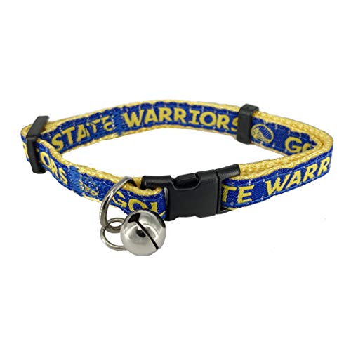 Old Version - NBA CAT Halsband Golden State Warriors Satin Katzenhalsband Basketball Team Halsband für Hunde & Katzen Ein glänzendes und farbenfrohes Katzenhalsband mit Klingelglocken-Anhänger Old Version - NBA CAT Halsband Golden State Warriors Satin Katzenhalsband Basketball Team Halsband für Hunde & Katzen Ein glänzendes und farbenfrohes Katzenhalsband mit Klingelglocken-Anhänger von Pets First