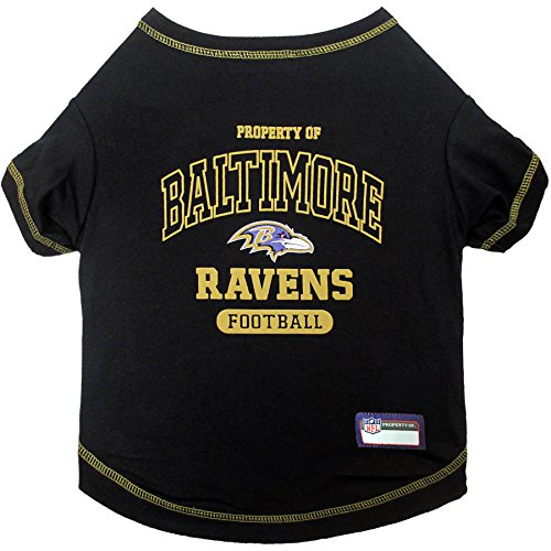 PET SHIRT for Dogs & Cats - NFL BALTIMORE RAVENS Dog T-Shirt, Medium. - Cutest Pet Tee Shirt for the real sporty pup PET SHIRT for Dogs & Cats - NFL BALTIMORE RAVENS Dog T-Shirt, Medium. - Cutest Pet Tee Shirt for the real sporty pup von Pets First