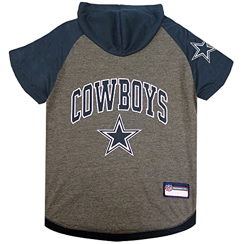 Pets First Dallas Cowboys Kapuzen-T-Shirt, Größe L von Pets First