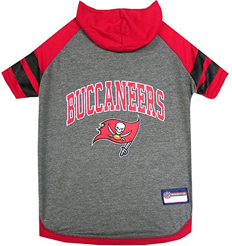 Pets First NFL Tampa Bay Buccaneers Hoodie für Hunde & Katzen | NFL Football Licensed Dog Hoody Tee Shirt, Small | Sport Hoody T-Shirt für Haustiere | Lizenziertes sportliches Hundeshirt Pets First NFL Tampa Bay Buccaneers Hoodie für Hunde & Katzen | NFL Football Licensed Dog Hoody Tee Shirt, Small | Sport Hoody T-Shirt für Haustiere | Lizenziertes sportliches Hundeshirt von Pets First
