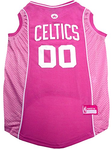 Pets First Boston Celtics Pink Jersey, X-Small von Pets First