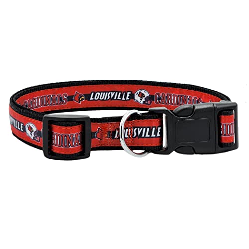Pets First Collegiate PET Halsband Louisville Cardinals Hundehalsband, Größe S. Beste Sportmannschaftsfarbe für Hunde und Katzen EIN glänzendes und farbenfrohes Hunde- und Katzenhalsband, lizenziert Pets First Collegiate PET Halsband Louisville Cardinals Hundehalsband, Größe S. Beste Sportmannschaftsfarbe für Hunde und Katzen EIN glänzendes und farbenfrohes Hunde- und Katzenhalsband, lizenziert von Pets First