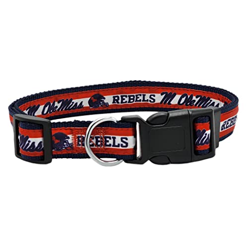 Pets First Collegiate PET Halsband Mississippi Ole Miss Rebels Hundehalsband, Größe M, Farbe des besten Sportteams für Hunde und Katzen EIN glänzendes und farbenfrohes Hunde- und Katzenhalsband, Pets First Collegiate PET Halsband Mississippi Ole Miss Rebels Hundehalsband, Größe M, Farbe des besten Sportteams für Hunde und Katzen EIN glänzendes und farbenfrohes Hunde- und Katzenhalsband, von Pets First