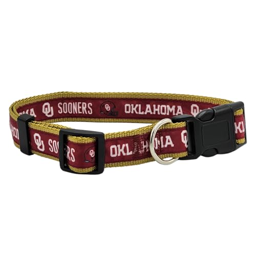 Pets First Collegiate PET Halsband Oklahoma Sooners Hundehalsband, Größe L, Farbe des besten Sportteams für Hunde und Katzen EIN glänzendes und farbenfrohes Hunde- und Katzenhalsband, lizenziert von Pets First Collegiate PET Halsband Oklahoma Sooners Hundehalsband, Größe L, Farbe des besten Sportteams für Hunde und Katzen EIN glänzendes und farbenfrohes Hunde- und Katzenhalsband, lizenziert von von Pets First