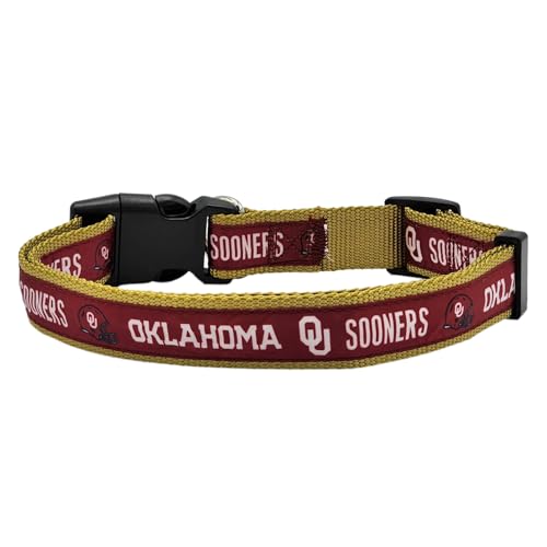 Pets First Collegiate PET Halsband Oklahoma Sooners Hundehalsband, Größe M. Beste Sportmannschaftsfarbe für Hunde und Katzen EIN glänzendes und farbenfrohes Hunde- und Katzenhalsband, lizenziert von Pets First Collegiate PET Halsband Oklahoma Sooners Hundehalsband, Größe M. Beste Sportmannschaftsfarbe für Hunde und Katzen EIN glänzendes und farbenfrohes Hunde- und Katzenhalsband, lizenziert von von Pets First