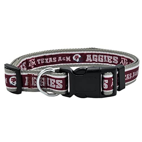 Pets First Collegiate PET Halsband Texas A&M Aggies Hundehalsband, Größe M, Farbe des besten Sportteams für Hunde und Katzen EIN glänzendes und farbenfrohes Hunde- und Katzenhalsband, lizenziert von Pets First Collegiate PET Halsband Texas A&M Aggies Hundehalsband, Größe M, Farbe des besten Sportteams für Hunde und Katzen EIN glänzendes und farbenfrohes Hunde- und Katzenhalsband, lizenziert von von Pets First