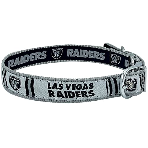 Pets First Las Vegas Raiders wendbares NFL-Hundehalsband, Größe L, hochwertiges zweiseitiges Haustierhalsband mit Ihrem Lieblings-NFL-Team Pets First Las Vegas Raiders wendbares NFL-Hundehalsband, Größe L, hochwertiges zweiseitiges Haustierhalsband mit Ihrem Lieblings-NFL-Team von Pets First