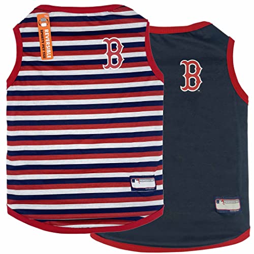 Pets First MLB Boston Red Sox Wende-T-Shirt, Größe XS für Hunde und Katzen Ein Haustier-Shirt mit Team-Logo, Team-Farbe, RSX-4158-XS von Pets First