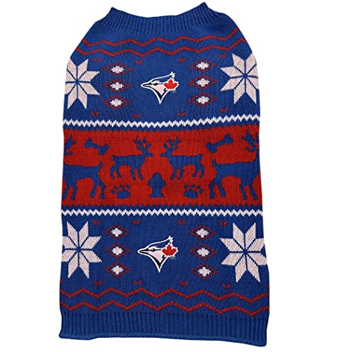 Pets First NHL Toronto Maple Leafs Weihnachtspullover für Hunde, Größe S, Urlaubskostüm für Hunde, Warmer und sportlicher PET-X-Mas-Pullover von Pets First