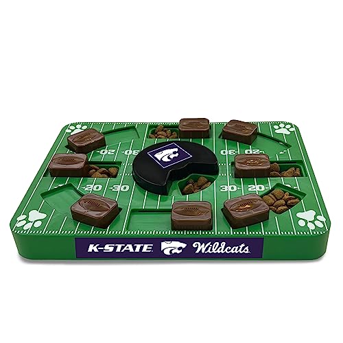 Pets First NCAA Kansas State Wildcats Puzzle Spielzeug, Puzzle Treat Dog Toy, Interactive Dog Treat Toy, Dog Puzzle Fedding Slow Toy von Pets First