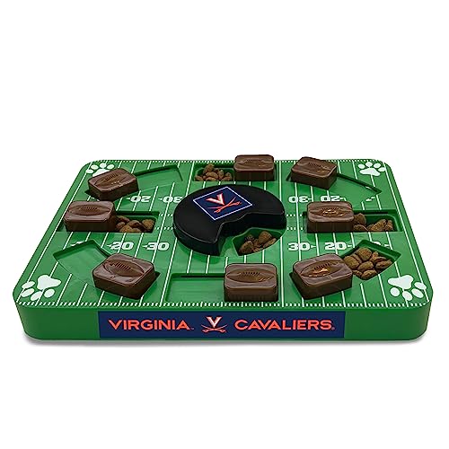 Pets First NCAA Virginia Cavaliers Puzzle Spielzeug, Puzzle Treat Dog Toy, Interactive Dog Treat Toy, Dog Puzzle Fedding Slow Toy von Pets First