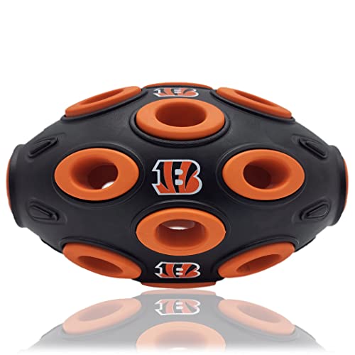 Pets First NFL Cincinnati Bengals Fußball Leckerli-Spender Spielzeug für Hunde und Katzen, Gummiball Hundespielzeug, Interaktives Lustiges Hundeleckerli-Spielzeug, Naturkautschuk Hund Pets First NFL Cincinnati Bengals Fußball Leckerli-Spender Spielzeug für Hunde und Katzen, Gummiball Hundespielzeug, Interaktives Lustiges Hundeleckerli-Spielzeug, Naturkautschuk Hund von Pets First
