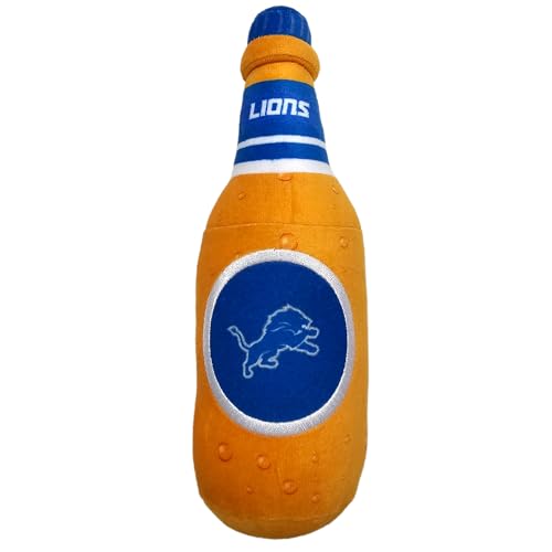 Pets First NFL Detroit Lions Bierflasche Plüsch Hund & Katze Quietschspielzeug - Süßeste Stadion SODA Flasche Snack Plüschtier für Hunde & Katzen mit Innenquietscher & schönem Fußballteam Name/Logo Pets First NFL Detroit Lions Bierflasche Plüsch Hund & Katze Quietschspielzeug - Süßeste Stadion SODA Flasche Snack Plüschtier für Hunde & Katzen mit Innenquietscher & schönem Fußballteam Name/Logo von Pets First