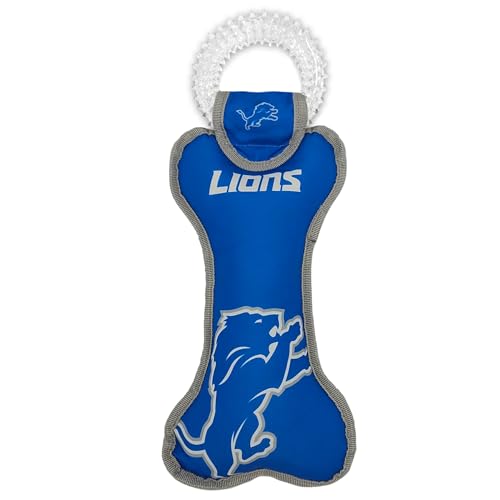 Pets First NFL Detroit Lions Hundespielzeug mit Quietscher, Robustes Haustierspielzeug für gesunden Spaß, Zahnen und Zahnfleisch, Teamfarbe Pets First NFL Detroit Lions Hundespielzeug mit Quietscher, Robustes Haustierspielzeug für gesunden Spaß, Zahnen und Zahnfleisch, Teamfarbe von Pets First