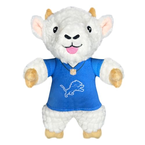 Pets First NFL Detroit Lions Ziege Plüschtier für Hunde und Katzen mit Quietscher, Team-Trikot tragen, lustiges und sportliches Kauspielzeug in Ziegenform, interaktives Haustierspielzeug Pets First NFL Detroit Lions Ziege Plüschtier für Hunde und Katzen mit Quietscher, Team-Trikot tragen, lustiges und sportliches Kauspielzeug in Ziegenform, interaktives Haustierspielzeug von Pets First