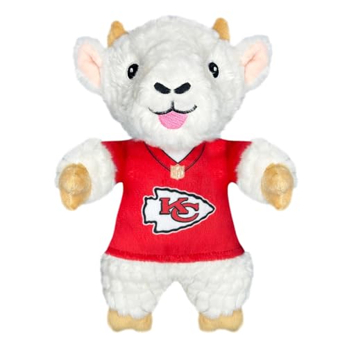 Pets First NFL Kansas City Chiefs Ziege Plüschtier für Hunde und Katzen mit Quietscher, Team-Trikot tragen! lustiges und sportliches Kauspielzeug für Hunde in Ziegenform, interaktives Pets First NFL Kansas City Chiefs Ziege Plüschtier für Hunde und Katzen mit Quietscher, Team-Trikot tragen! lustiges und sportliches Kauspielzeug für Hunde in Ziegenform, interaktives von Pets First