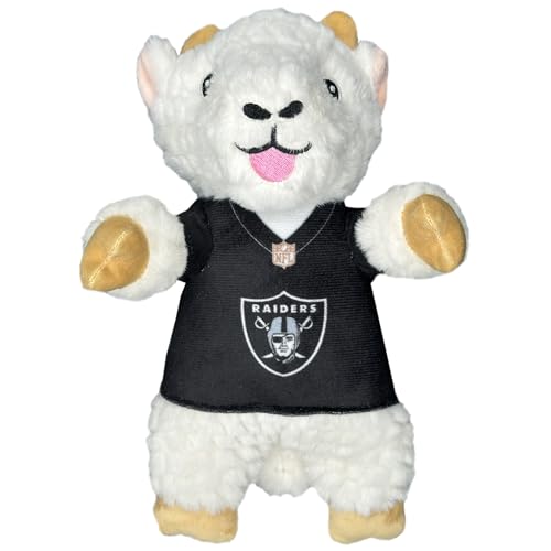 Pets First NFL Las Vegas Raiders Plüsch Ziege Tier für Hunde und Katzen mit Quietscher, Team-Trikot tragen! lustiges & sportliches Kautier in Ziegenform Pets First NFL Las Vegas Raiders Plüsch Ziege Tier für Hunde und Katzen mit Quietscher, Team-Trikot tragen! lustiges & sportliches Kautier in Ziegenform von Pets First