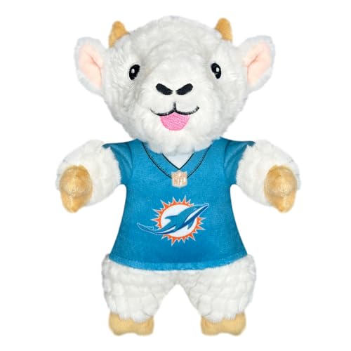 Pets First NFL Miami Dolphins Ziege Plüschtier für Hunde und Katzen mit Quietscher, Team-Trikot tragen! lustiges und sportliches Kauspielzeug für Hunde in Ziegenform, interaktives Haustierspielzeug Pets First NFL Miami Dolphins Ziege Plüschtier für Hunde und Katzen mit Quietscher, Team-Trikot tragen! lustiges und sportliches Kauspielzeug für Hunde in Ziegenform, interaktives Haustierspielzeug von Pets First