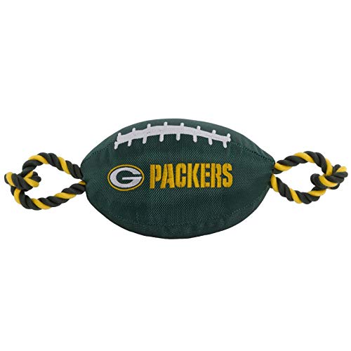 Pets First NFL Nylon Football Dog Toy mit Innen Quietsche & Pull Seilen Pet Sport Spielzeug Pets First NFL Nylon Football Dog Toy mit Innen Quietsche & Pull Seilen Pet Sport Spielzeug von Pets First
