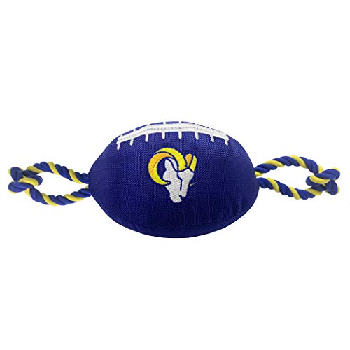 Pets First NFL Nylon Football Dog Toy mit Innen Quietsche & Pull Seilen Pet Sport Spielzeug Pets First NFL Nylon Football Dog Toy mit Innen Quietsche & Pull Seilen Pet Sport Spielzeug von Pets First