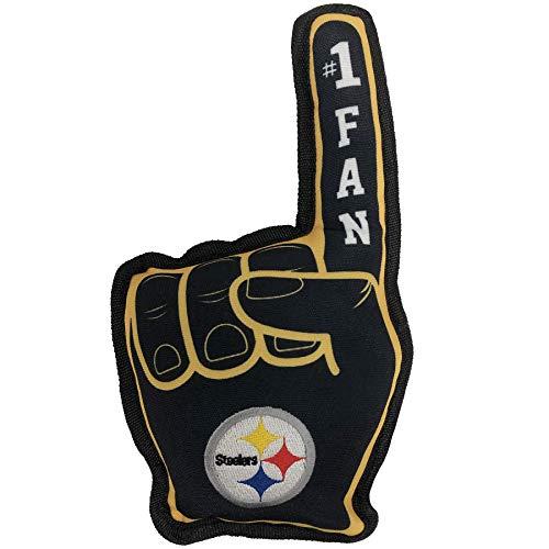 Pets First NFL Pittsburgh Steelers #1 Fanspielzeug für Hunde & Katzen Bestes Robustes PET-Spielzeug mit innerem Quietscher von Pets First