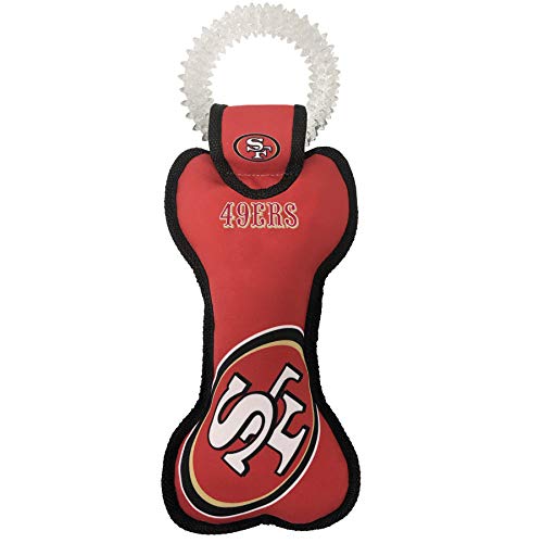 Pets First NFL SAN Francisco 49ERS Hundespielzeug mit Quietschelement Robustes PET-Spielzeug für gesunden Spaß, Zahnen und Zahnfleisch Pets First NFL SAN Francisco 49ERS Hundespielzeug mit Quietschelement Robustes PET-Spielzeug für gesunden Spaß, Zahnen und Zahnfleisch von Pets First