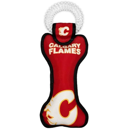 Pets First NHL Calgary Flames Hundespielzeug Knochen Quietschspielzeug mit Reinigungsbeißring Pets First NHL Calgary Flames Hundespielzeug Knochen Quietschspielzeug mit Reinigungsbeißring von Pets First
