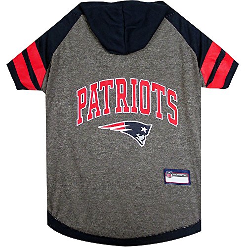 Pets First New England Patriots Kapuzen-T-Shirt, Größe S von Pets First