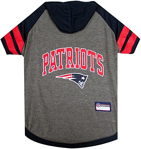 Pets First New England Patriots Kapuzen-T-Shirt, Größe M von Pets First