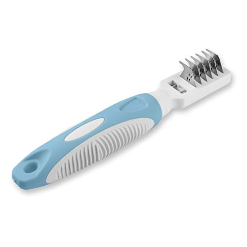 Pets First Professioneller Haustier-Mattenentferner – Dematting-Werkzeug zur Fellpflege von Katzen und Hunden – entfernt verfilztes Fell, Verfilzungen, Knoten, sanfte Zähne, weicher Komfortgriff Pets First Professioneller Haustier-Mattenentferner – Dematting-Werkzeug zur Fellpflege von Katzen und Hunden – entfernt verfilztes Fell, Verfilzungen, Knoten, sanfte Zähne, weicher Komfortgriff von Pets First