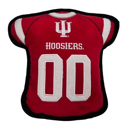 The 1st Ever Tough but Smooth Dog Toy NCAA Indiana Hoosiers Football Jersey Tough Pet Toy A Premium Quality Doggie Toy with Built-in Squeaker Sports Fans Favorite Chew Toy The 1st Ever Tough but Smooth Dog Toy NCAA Indiana Hoosiers Football Jersey Tough Pet Toy A Premium Quality Doggie Toy with Built-in Squeaker Sports Fans Favorite Chew Toy von Pets First