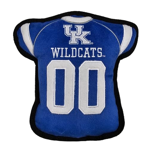 The 1st Ever Tough but Smooth Dog Toy NCAA Kentucky Wildcats Football Jersey Tough Pet Toy A Premium Quality Doggie Toy with Built-in Squeaker Sports Fans Favorite Chew Toy The 1st Ever Tough but Smooth Dog Toy NCAA Kentucky Wildcats Football Jersey Tough Pet Toy A Premium Quality Doggie Toy with Built-in Squeaker Sports Fans Favorite Chew Toy von Pets First