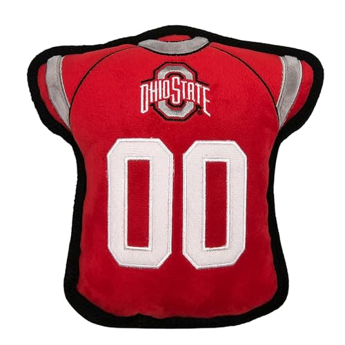 The 1st Ever Tough but Smooth Dog Toy NCAA Ohio State Buckeyes Football Jersey Tough Pet Toy A Premium Quality Doggie Toy with Built-in Squeaker Sports Fans Favorite Chew Toy The 1st Ever Tough but Smooth Dog Toy NCAA Ohio State Buckeyes Football Jersey Tough Pet Toy A Premium Quality Doggie Toy with Built-in Squeaker Sports Fans Favorite Chew Toy von Pets First