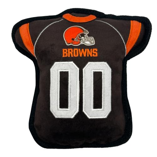 The 1st Ever Tough but Smooth Dog Toy NFL Cleveland Browns Football Jersey Tough Pet Toy A Premium Quality Doggie Toy with Built-in Squeaker Sports Fans Favorite Chew Toy The 1st Ever Tough but Smooth Dog Toy NFL Cleveland Browns Football Jersey Tough Pet Toy A Premium Quality Doggie Toy with Built-in Squeaker Sports Fans Favorite Chew Toy von Pets First