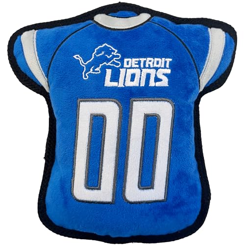 The 1st Ever Tough but Smooth Dog Toy NFL Detroit Lions Football Jersey Tough Pet Toy A Premium Quality Doggie Toy with Built-in Squeaker Sports Fans Favorite Chew Toy The 1st Ever Tough but Smooth Dog Toy NFL Detroit Lions Football Jersey Tough Pet Toy A Premium Quality Doggie Toy with Built-in Squeaker Sports Fans Favorite Chew Toy von Pets First