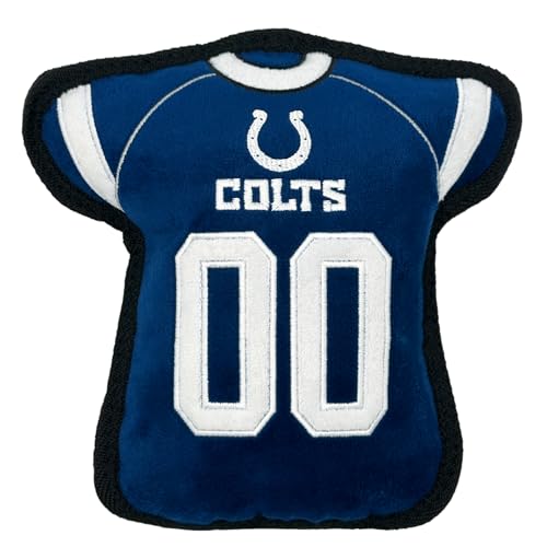 The 1st Ever Tough but Smooth Dog Toy NFL Indianapolis Colts Football Jersey Tough Pet Toy A Premium Quality Doggie Toy with Built-in Squeaker Sports Fans Favorite Chew Toy The 1st Ever Tough but Smooth Dog Toy NFL Indianapolis Colts Football Jersey Tough Pet Toy A Premium Quality Doggie Toy with Built-in Squeaker Sports Fans Favorite Chew Toy von Pets First