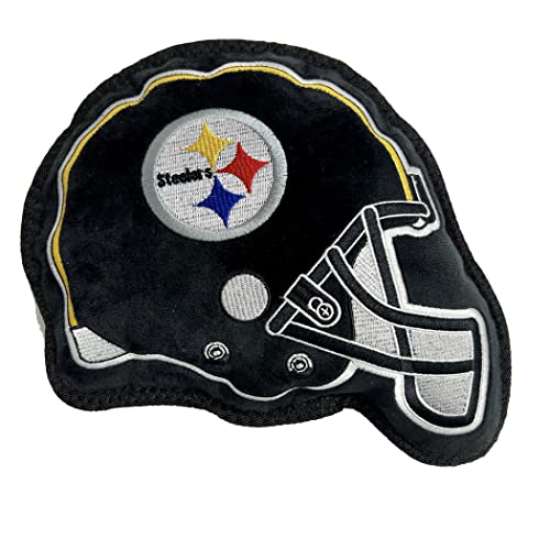 The 1st Ever Tough but Smooth Dog Toy NFL Pittsburgh Steelers Football Helmet Tough Pet Toy A Premium Quality Doggie Toy with Built-in Squeaker Sports Fans Favorite Chew Toy von Pets First