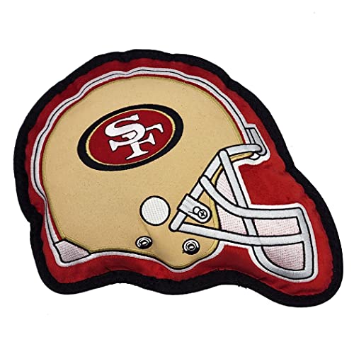 The 1st Ever Tough but Smooth Dog Toy NFL SAN Francisco 49ERS Football Helmet Tough Pet Toy A Premium Quality Doggie Toy with Built-in Squeaker Sports Fans Favorite Chew Toy von Pets First