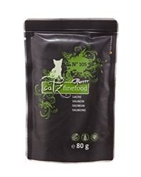 Pets Nature Catz finefood Purrrr No. 105 Lachs | 16x80g Katzennassfutter von Pets Nature