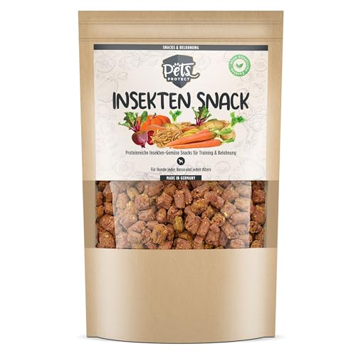 Insekten Snack | Natürliche Hundeleckerlis aus Insekten & Gemüse | Proteinreich | Getreidefrei | Ohne künstliche Zusätze | Für große & kleine Hunde & Welpen | 150g | Deutsche Herstellung Insekten Snack | Natürliche Hundeleckerlis aus Insekten & Gemüse | Proteinreich | Getreidefrei | Ohne künstliche Zusätze | Für große & kleine Hunde & Welpen | 150g | Deutsche Herstellung von Pets PROTECT
