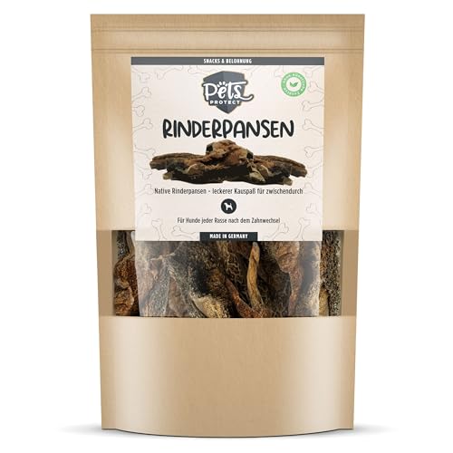 100% Rinderpansen getrocknet | Für Hunde | Extra große Stücke | Natürlicher Kauspaß für Zwischendurch | Ohne Chemie & künstliche Zusätze | Von Deutschen Rindern | 500g | Deutsche Herstellung 100% Rinderpansen getrocknet | Für Hunde | Extra große Stücke | Natürlicher Kauspaß für Zwischendurch | Ohne Chemie & künstliche Zusätze | Von Deutschen Rindern | 500g | Deutsche Herstellung von Pets PROTECT